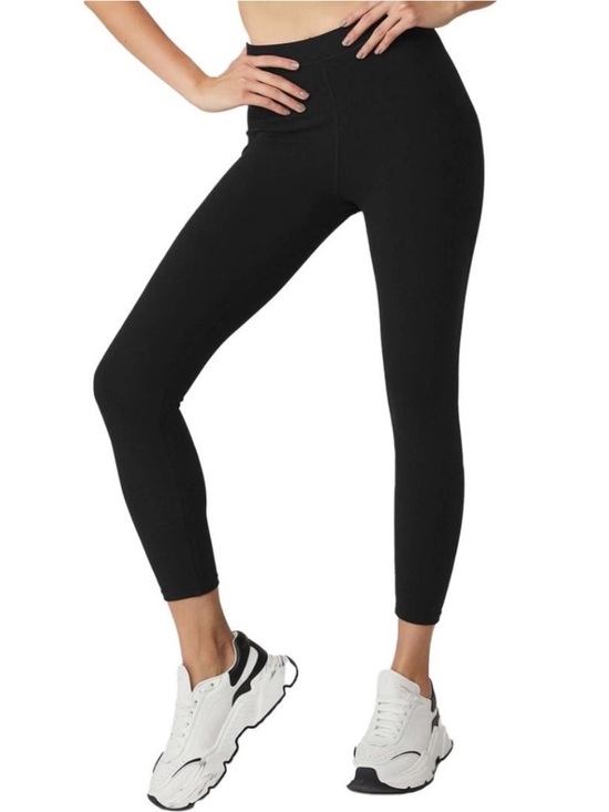 ALO Yoga Pants - alo Yoga Ribbed High-Waist 7/8 Legging Black S/M
